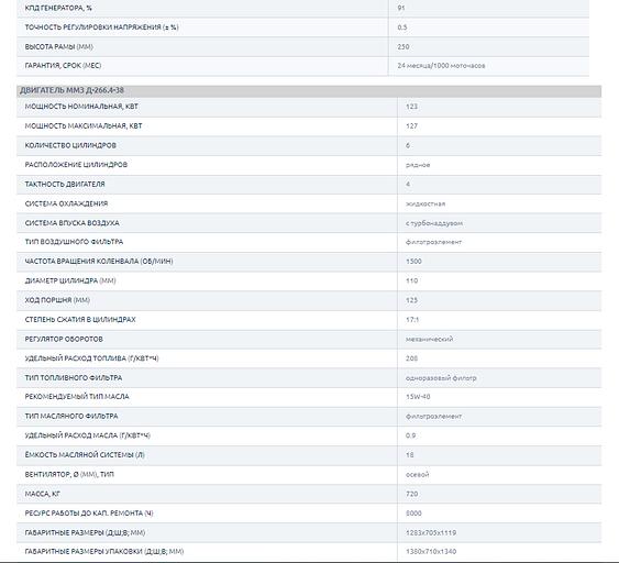Дизельный генератор в защитном кожухе 100 КВТ С АВР TMM 140TS CTA ОПТ фото 4