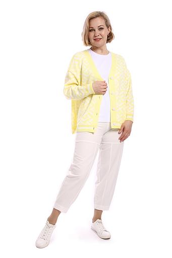 Жакет женский арт.Л347, бледно-жёлтый ОПТ фото 1