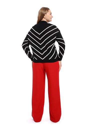 Джемпер женский арт.Л382, чёрный ОПТ фото 3