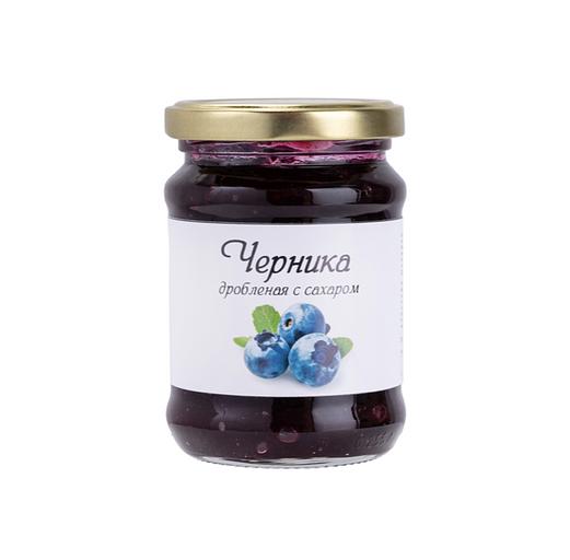Черника дробленая (протертая) с сахаром, опт фото 1