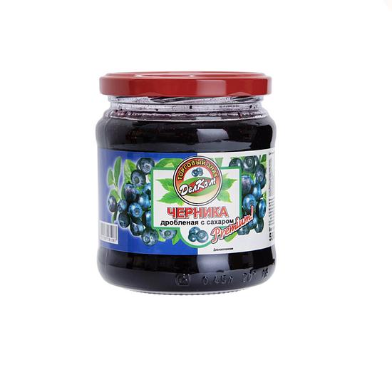 Черника дробленая с сахаром, опт фото 1