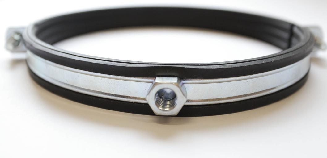 Хомут для воздуховода 160 мм с уплотнением (70 шт.) фото 1