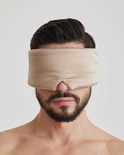 Шёлковая мужская маска для сна Deep Sleep «Cappuccino» (Men Collection) ОПТ фото 1
