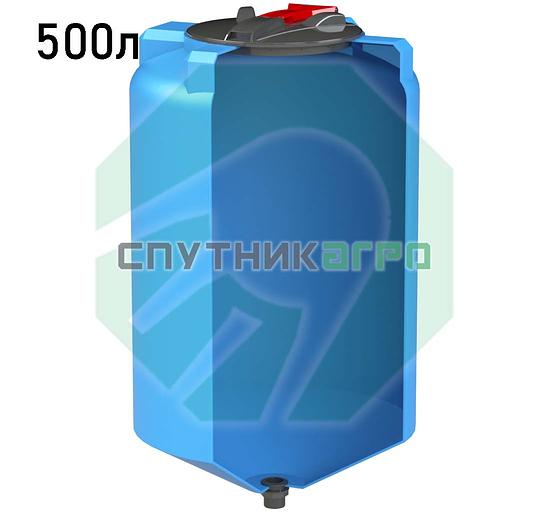Ёмкость вертикальная с конусным дном ВЦК77-500 фото 1