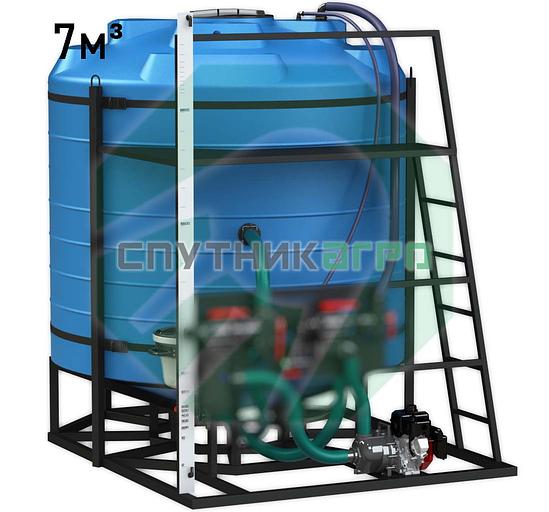 Растворный узел для смешивания удобрений 7000 л фото 1