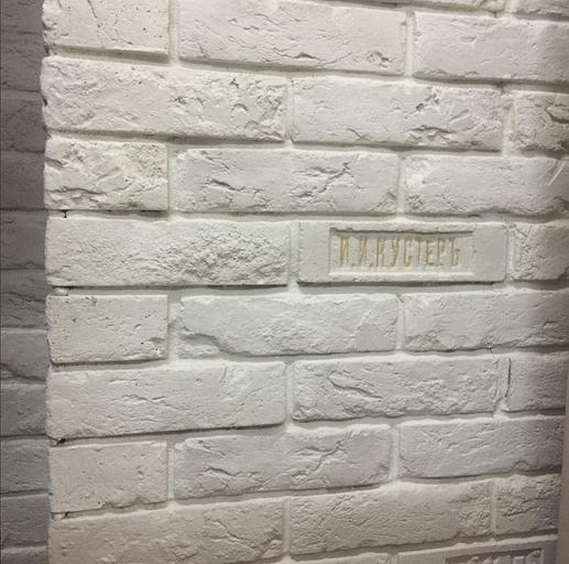 Декоративный кирпич «Кремль» Natural — молочно-бежевый оттенок белого цвета фото 2