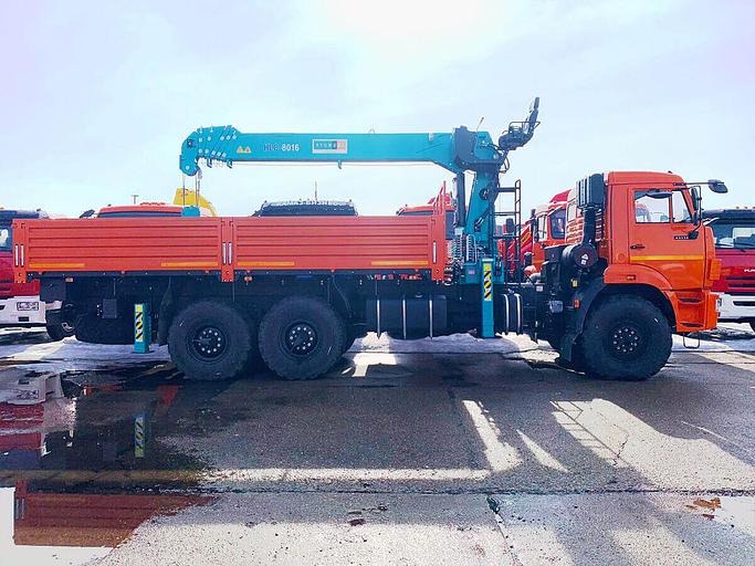 Бортовой КАМАЗ 43118 с КМУ HKTC HLC-8016L фото 2