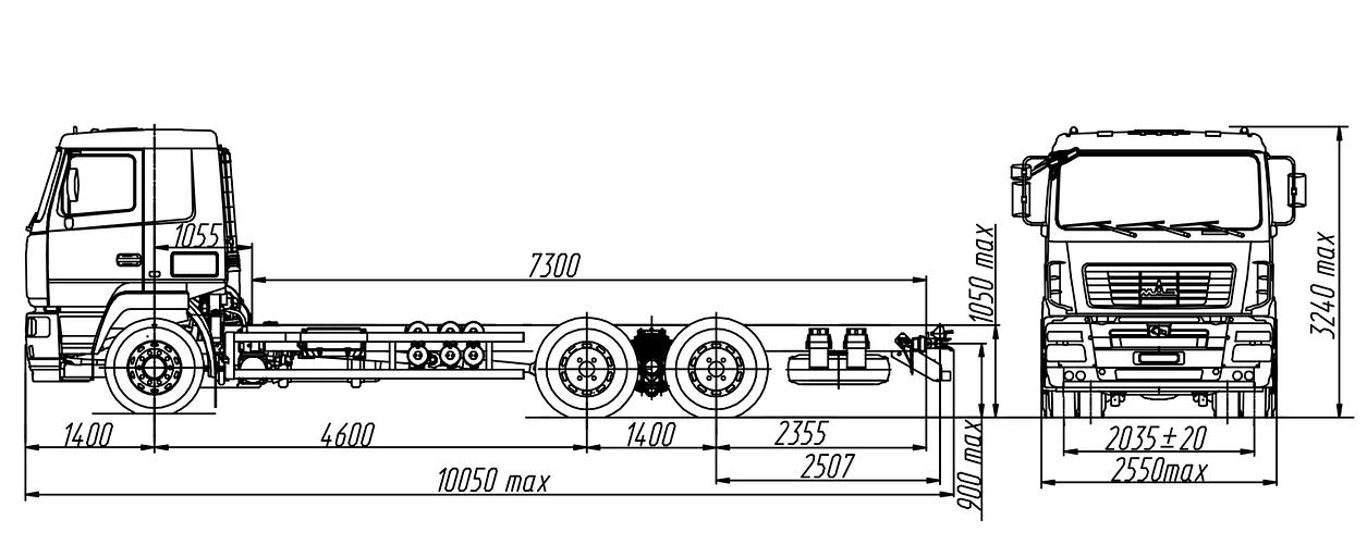 Шасси МАЗ 6312C5-8575-012 фото 2