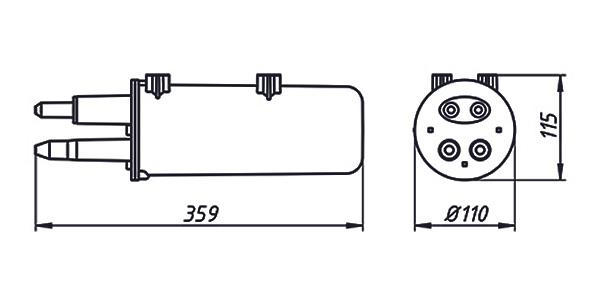 Муфта оптическая тупиковая МВОТ-3611-22-32-2К16 фото 5