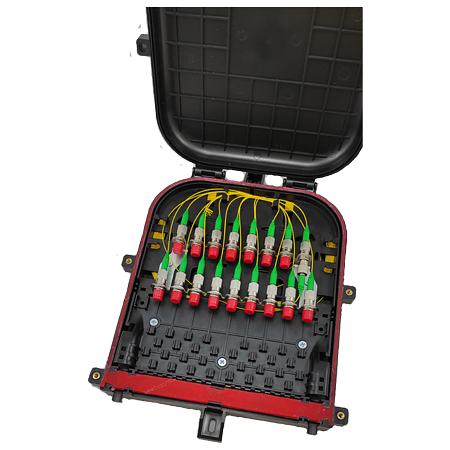 Оптическая кросс-муфта ОКМ-3023-18SC-162-М(П)-18К/2PLC8 (Черная) винты с пластиковой головкой фото 8