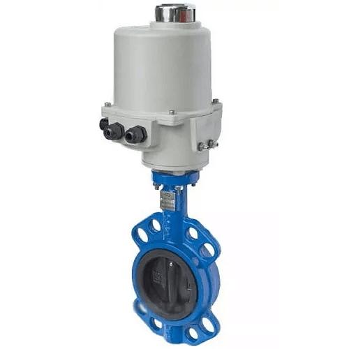 Затвор дисковый Ру16 чугунный с электроприводом фото 1