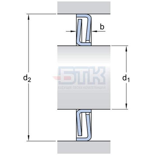 Уплотняющая шайба Z 006 F, SKF фото 1