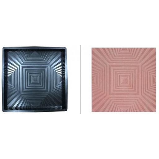 Форма для тротуарной плитки «Зебра» 500x500x50 мм фото 1