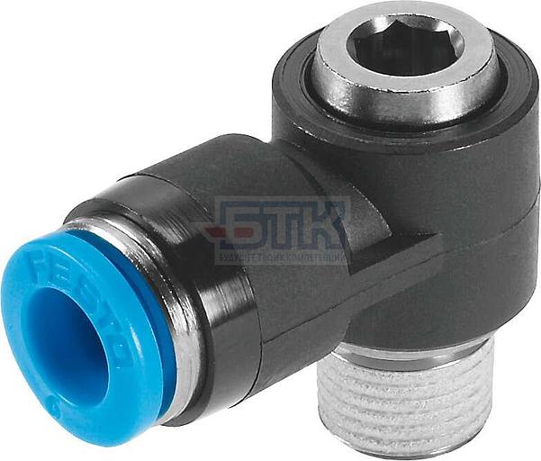 153100 Угловой штуцер с цанговым зажимом и резьбой QSLV-1/4-8-I FESTO фото 1