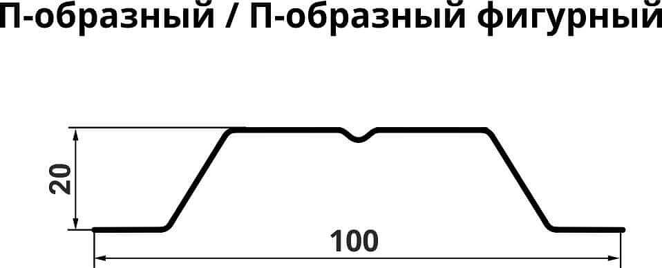 Евроштакетник П-образный 0,45х120 мм 2-сторонний фото 2