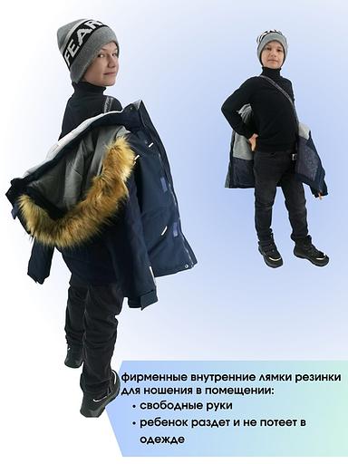 Зимняя куртка на мальчика подростка 1 цвет мембрана ОПТ фото 5