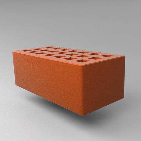 Кирпич «СЗЛК» 1,4 НФ лицевой красный 250×120×88 ОПТ фото 1