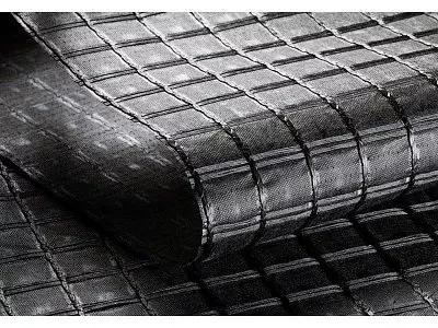 Геосетка стеклянная МЕАСЕТ-С 120/120 Асфальт, с ультратонкой ПП подложкой фото 1