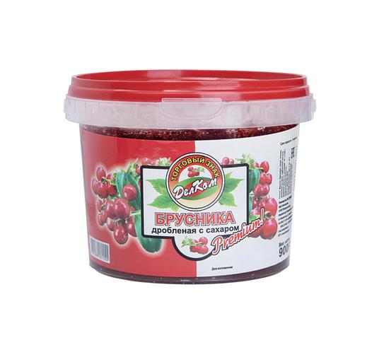 Брусника дробленая с сахаром, опт фото 1