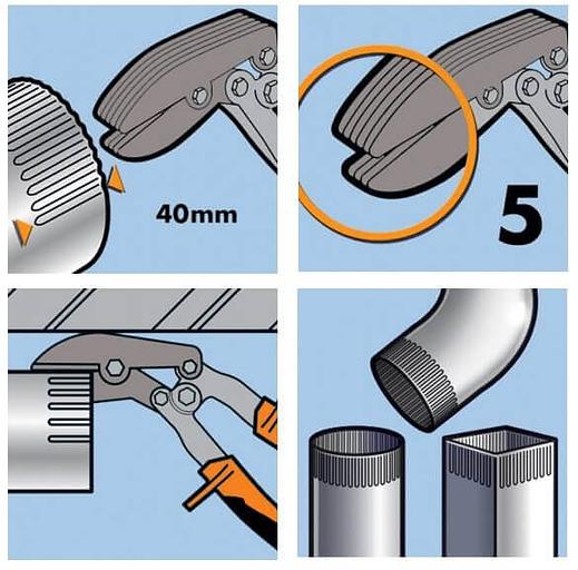 Клещи «Гофра» угловые EDMA опт фото 4