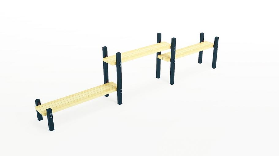 Трехуровневая скамья фото 1