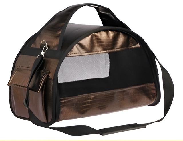 Сумка полукруглая для кошек кожаная ОПТ фото 1