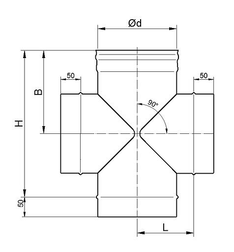 Крестовина моно с заглушкой (съёмная) фото 3