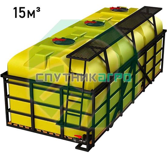 Транспортная кассета тройная 15000 л с трапом и КВ ёмкостями фото 1