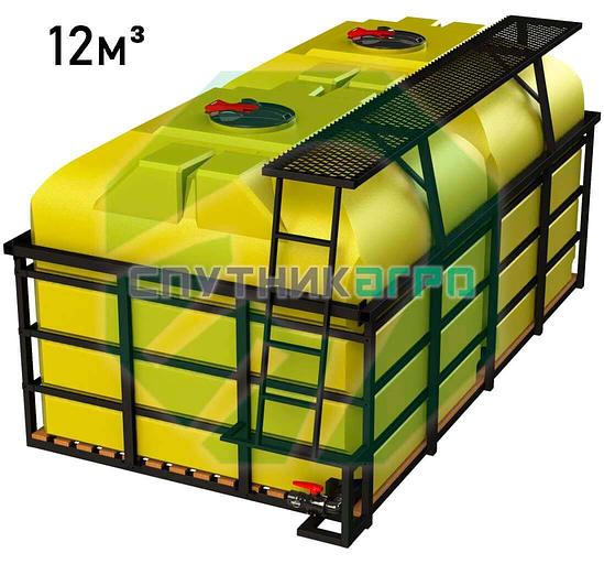 Транспортная кассета тройная 12000 л с трапом и КВ ёмкостями фото 1