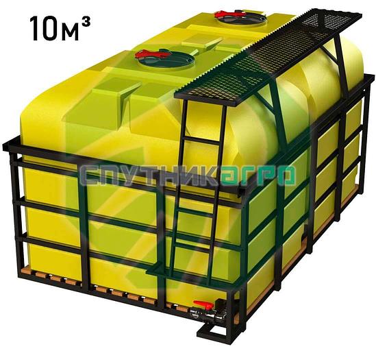Транспортная кассета тройная 10000 л с трапом и КВ ёмкостями фото 1