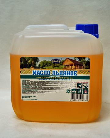 Масло льняное техническое, нерафинированное, 3л, ГОСТ 5791-81, от производителя, ТМ Биаск опт фото 1