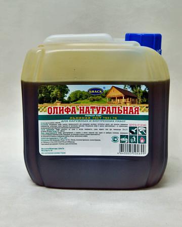 Олифа натуральная льняная ТМ Биаск, 3л, ГОСТ 7931-76 опт фото 1