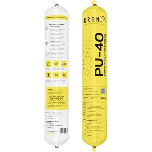 Герметик полиуретановый PU-40 чёрный 600 мл фото 1