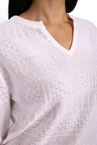 Джемпер женский арт.П1515, белый ОПТ фото 3