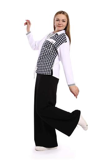 Джемпер женский арт.П4228, белый ОПТ фото 3