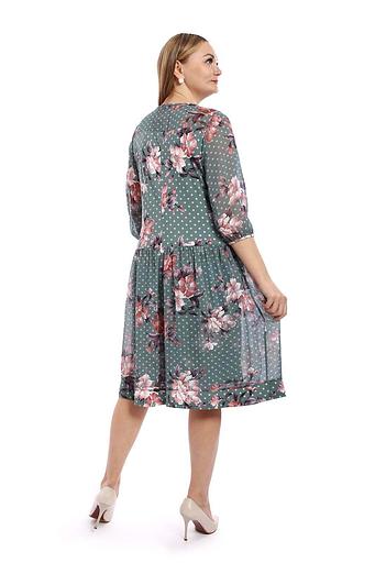 Платье женское арт.Ш4027, зелёный ОПТ фото 2