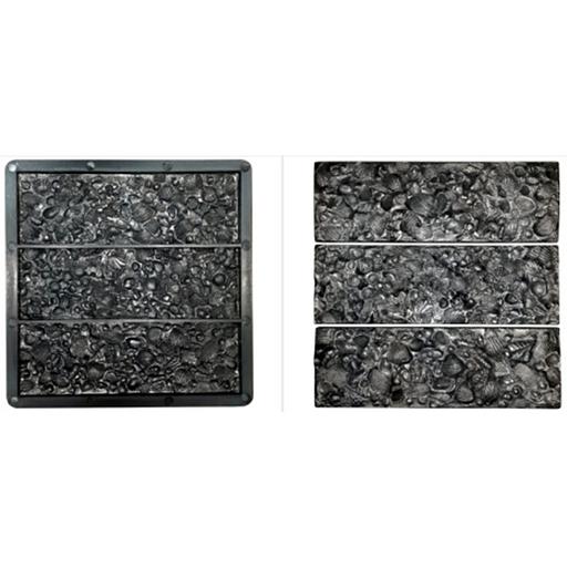Формы для декоративного и облицовочного камня «Ракушка» 250x80x12 (3 элемента) фото 1
