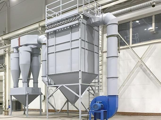 Циклонный фильтр пылеуловитель фото 2