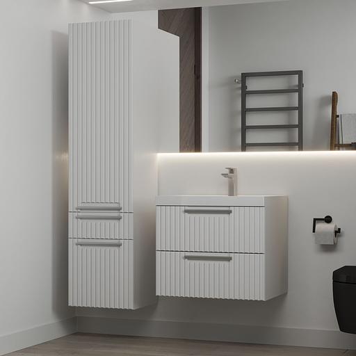 Тумба Белла подвесная премиум 700мм цвет белый софт опт фото 2