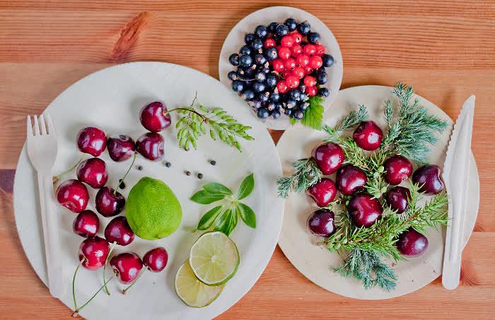 Тарелка десертная одноразовая, круглая 100 мм фото 1