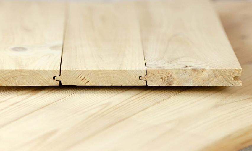 Доска пола из термодерева 38х125 мм фото 1