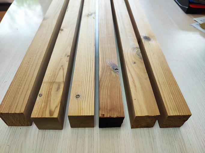 Брусок (лага) из термодерева 40×60 мм фото 1