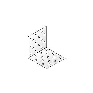 Крепежный уголок равносторонний KUR 40×40×40 фото 2