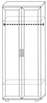 Шкаф для одежды ШДО-01 фото 1