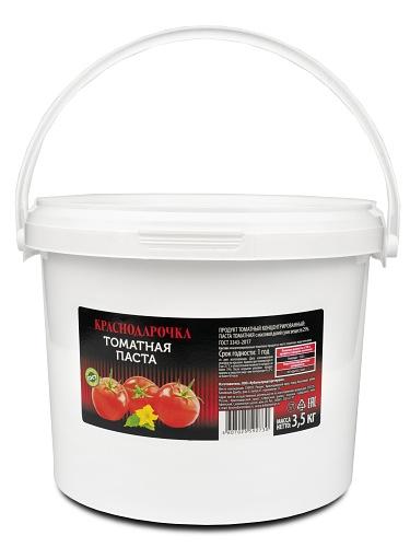 Томатная паста «Краснодарочка», 3,5 кг, опт фото 1