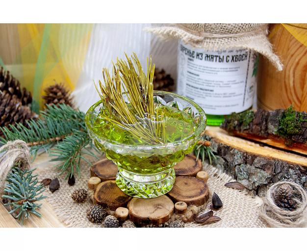 Варенье Добродед из мяты с хвоей баночка Крафт 430 мл опт фото 2