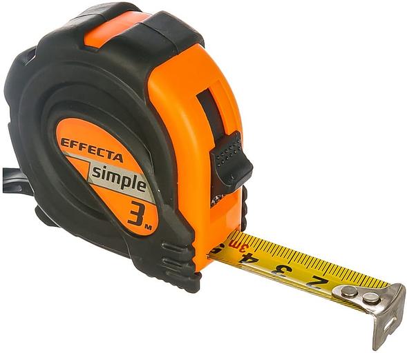 Рулетка 3 м х 16 мм Effecta Simple фото 1