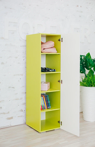 Шкаф пенал детский «Домик» зеленый фото 2