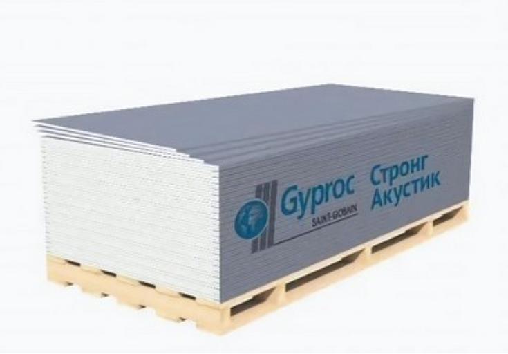 Гипсокартон Gyproc «Стронг Акустик» 15×1200×2500 мм ОПТ фото 1