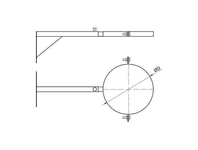 Кронштейн телескопический КТ250 фото 2